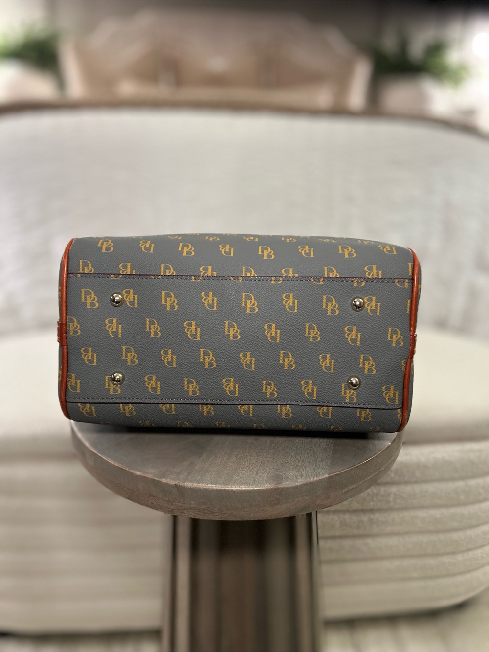 Dooney and Bourke Gretta Satchel in Slate - Picture 6 of 8